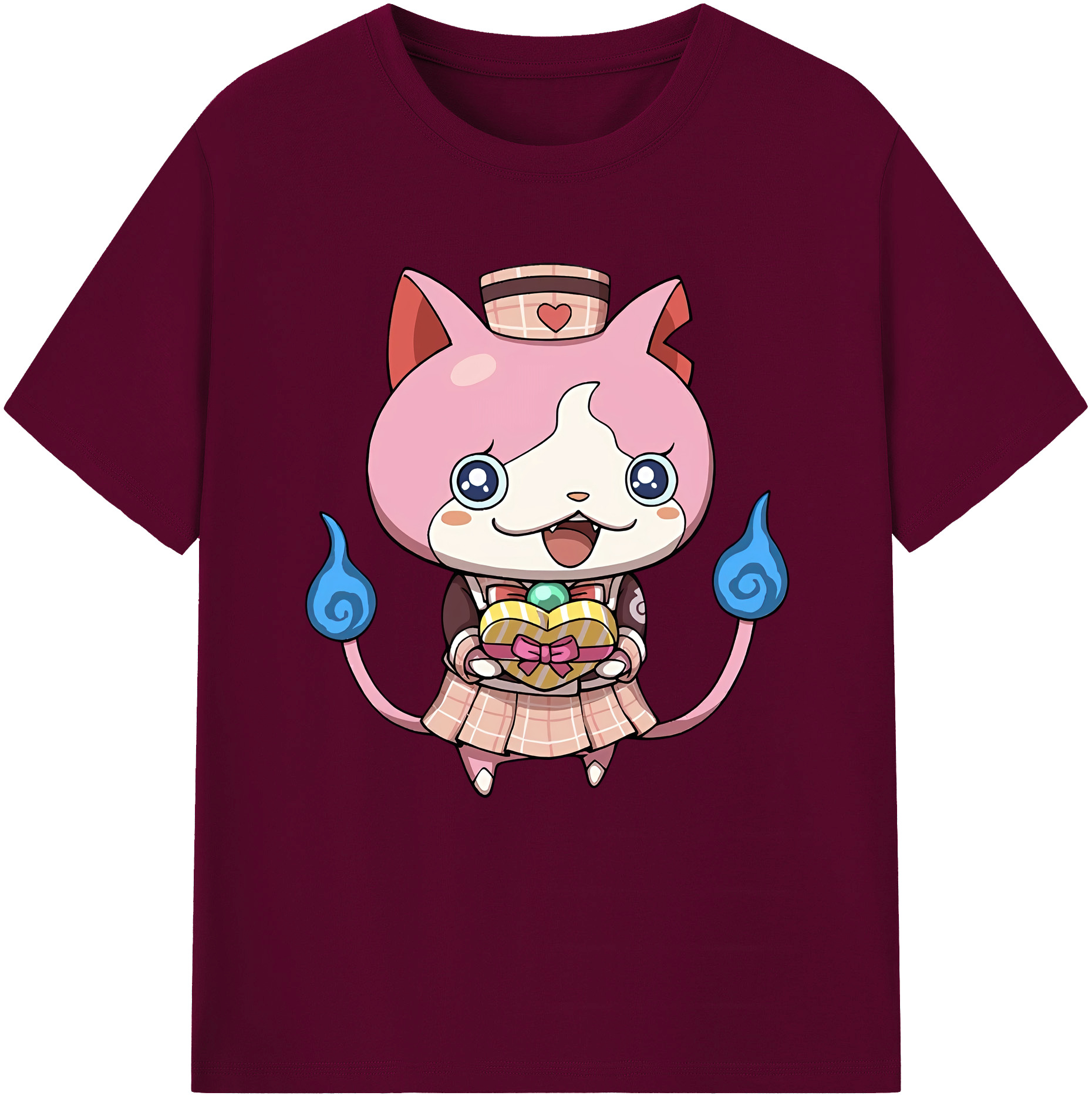 （画像用） 妖怪ウォッチ Yo-kai Watch レディースカジュアルプリントTシャツ（綿100％）